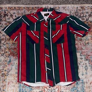 SEAGER AMARILLO MATTSON STRIPE S/S BUTTON UP SHIRT